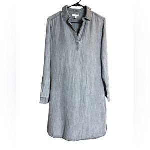 Como Vintage Charcoal Mini Shirt Dress